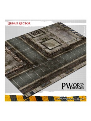 Tapis néoprène Urban Sector de Pwork Wargames