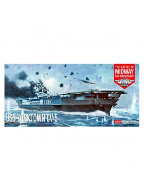 Maquette du USS Yorktown CV-5 à l'échelle 1/700 par Academy