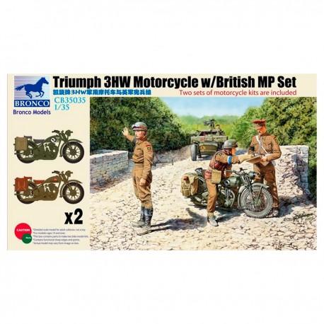 Modèle échelle 1/35 Triumph 3HW et police militaire