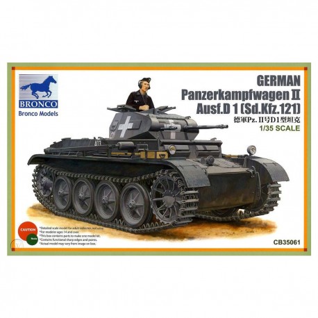 Maquette à l'échelle 1/35 Panzerkampfwagen II Ausf.D1 Bronco Models