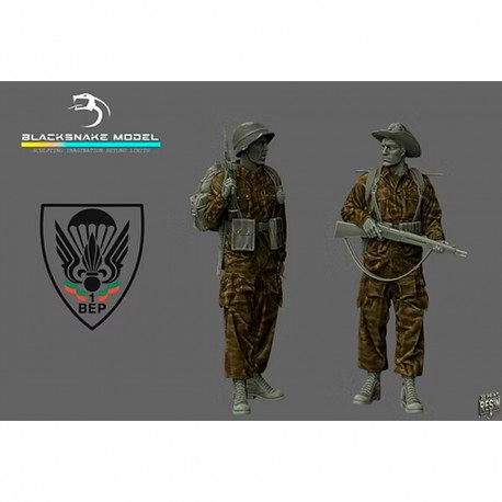 Figura de paracaidistas del 1.º BEP a escala 1/35