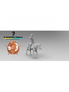 Figura en miniatura de oficial francés de la Segunda Guerra Mundial