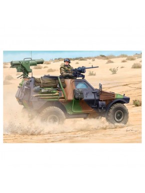 Maqueta French VBL MILAN 1/35 de HobbyBoss en el desierto