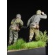 Ensemble de figurines de soldats sous le feu à l'échelle 1/35