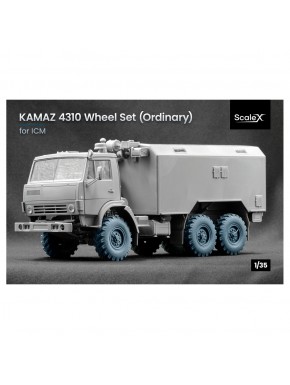 Ruedas impresas en 3D para KAMAZ 4310 a escala de ICM