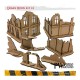 Décor MDF Urban Ruins 01 avec bâtiments et ruines