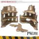 Kit de cenário MDF Burgo Medieval Perdido da Pwork Wargames