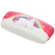Étui à lunettes rose licorne enchantée