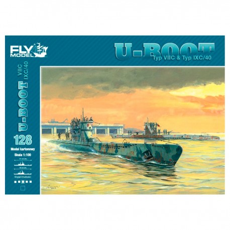 Modèle de sous-marin U-Boot VIIC & IXC/40 échelle 1/100