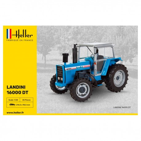 Maquette tracteur Landini 16000 DT bleu Heller