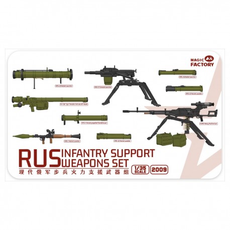 Set d'armes de soutien d'infanterie russe 1/35