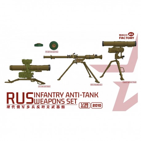 Conjunto de armas antitanque infantaria russa escala 1/35