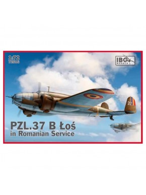 Maquette de l'avion PZL.37 B Łoś en service roumain