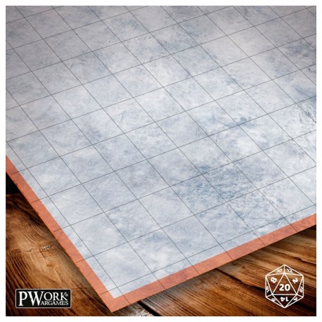 Mapa de combate llanura nevada de PVC 30x30 pulgadas