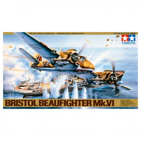 Kit pintado y montado del Bristol Beaufighter Mk.VI de Tamiya
