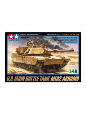 Kit de modelismo do tanque M1A2 Abrams na escala 1/48 da Tamiya