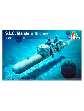 Maquete do S.L.C. Maiale da Italeri em escala 1/35 com tripulação