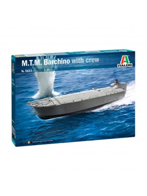 Modelo em escala 1/35 M.T.M. Barchino da Italeri com tripulação