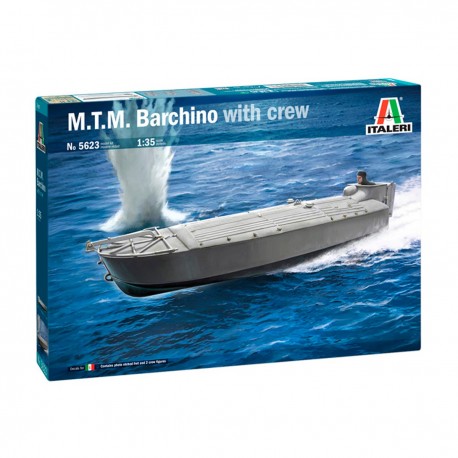 Modelo em escala 1/35 M.T.M. Barchino da Italeri com tripulação