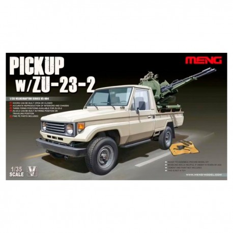 Maqueta pickup con ZU-23-2 escala 1/35 de Meng