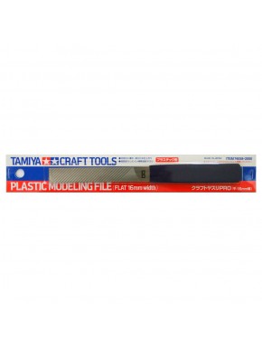 Lime de modélisation plate 16mm Tamiya avec poignée bleue