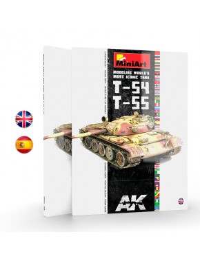 Couverture du livre de modélisme T54-T55 Miniart