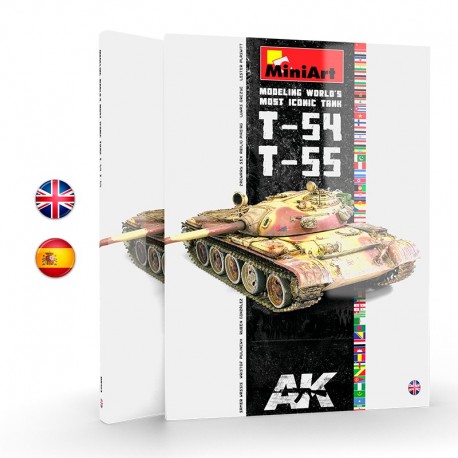 Capa do livro de modelismo T54-T55 Miniart