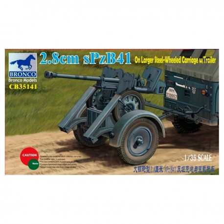 Modèle de canon 2.8cm sPzB41 de Bronco Models