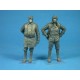 Figuras de aviadores navales alemanes con chalecos salvavidas en 1/32
