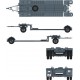 Modelo em escala 1/35 reboque tanque Sd.Ah.115