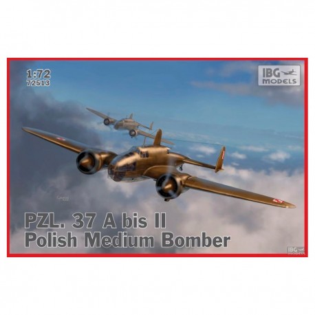 Maqueta de avión PZL.37 A bis II Łoś 1/72