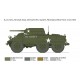 Kit de maquete Italeri 1/35 M8 Greyhound com decalques