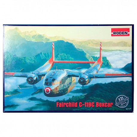 Boîte de maquette Fairchild C-119C Boxcar de Roden