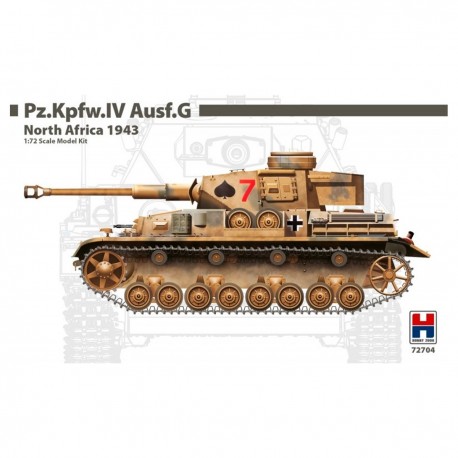 Modèle de char Pz.Kpfw.IV Ausf.G 1/72 1943