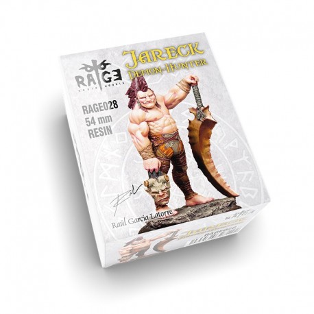 Figura de resina de 54mm de Jareck Demon-hunter da Rage
