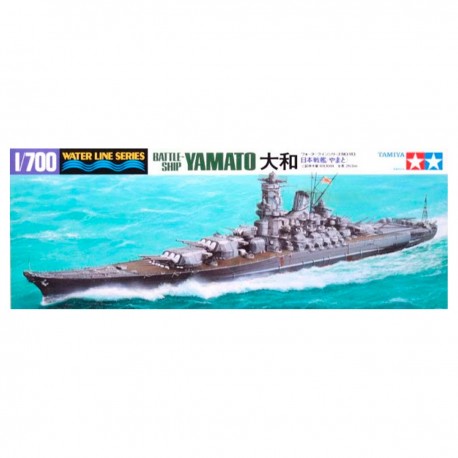 Kit de montagem Couraçado Yamato 1/700 da Tamiya