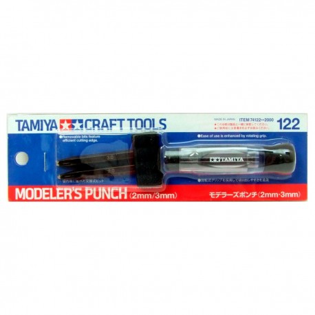 Outil Perforateur Modéliste Tamiya 2mm/3mm avec accessoires