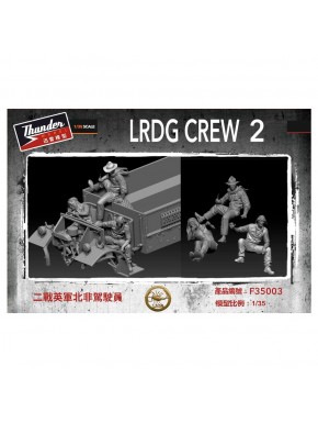 Set de tres figuras de resina LRDG Crew 2 de Thunder Model