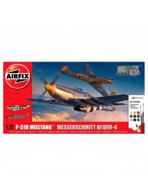 Kit de modelismo AIRFIX P-51D Mustang e Messerschmitt Bf109F-4