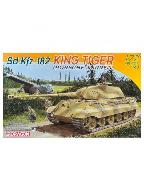 Caixa do modelo 1/72 Sd.kfz. 182 King Tiger da Dragon