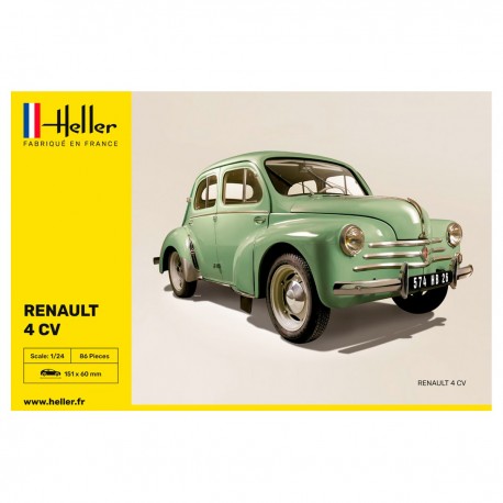 Maquete Renault 4 CV 1/24 verde da Heller
