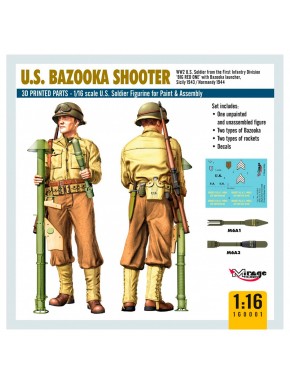 Figura soldado EE.UU. Bazooka 1/16 Mirage Hobby