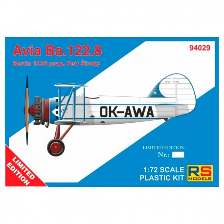 Kit de modèle Avia Ba. 122.8 échelle 1/72