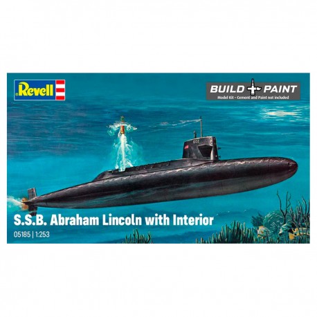 Maquette sous-marin S.S.B. Abraham Lincoln Revell 1/253