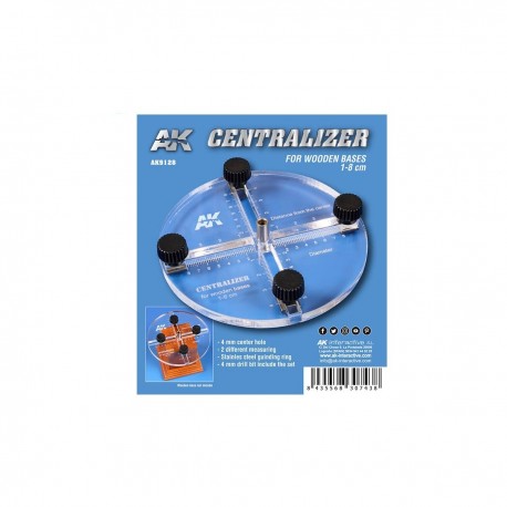 Ferramenta centralizadora AK-Interactive com broca de 4 mm