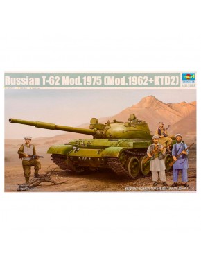 Maquete tanque T-62 Mod. 1975 escala 1/35 Trumpeter