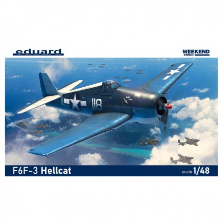 Kit F6F-3 Hellcat 1/48 Eduard avec décalcomanies