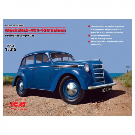 Modelo a escala Moskvitch-401-420 Saloon