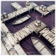 Set MDF Fantasy Tiles The Harbour de Pwork Wargames