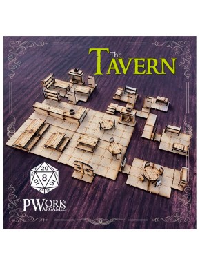 Tuiles modulaire MDF pour jeu de rôle The Tavern